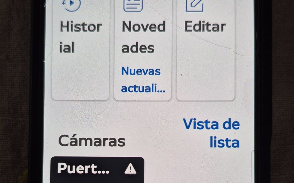 App de Cámara en la puerta